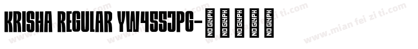 Krisha Regular YW455jpg字体转换